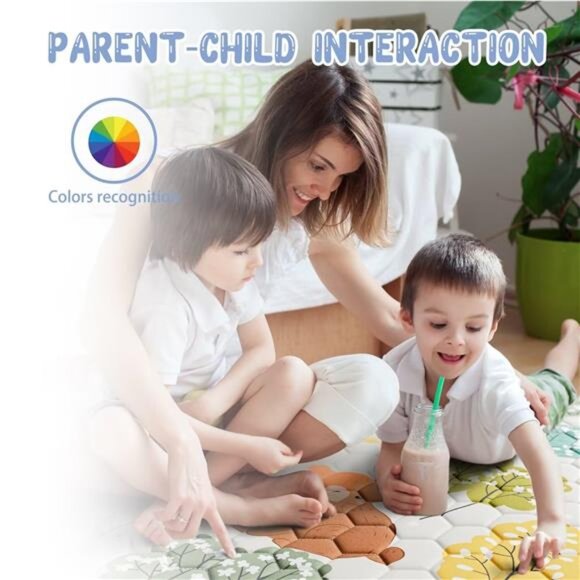 Baby Play Mat 50" X 50" Playpen Mat Waterproof Baby Floor Mat Non-Slip - Picture 6 of 7